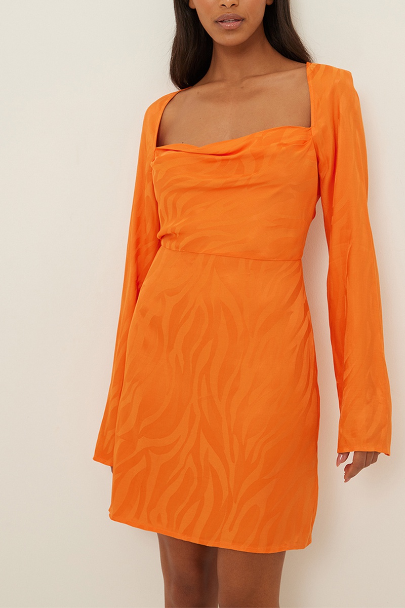 Robe patineuse Orange
