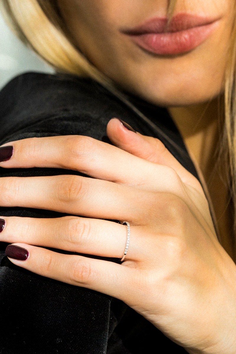 Alliance Simply You Or blanc et diamants