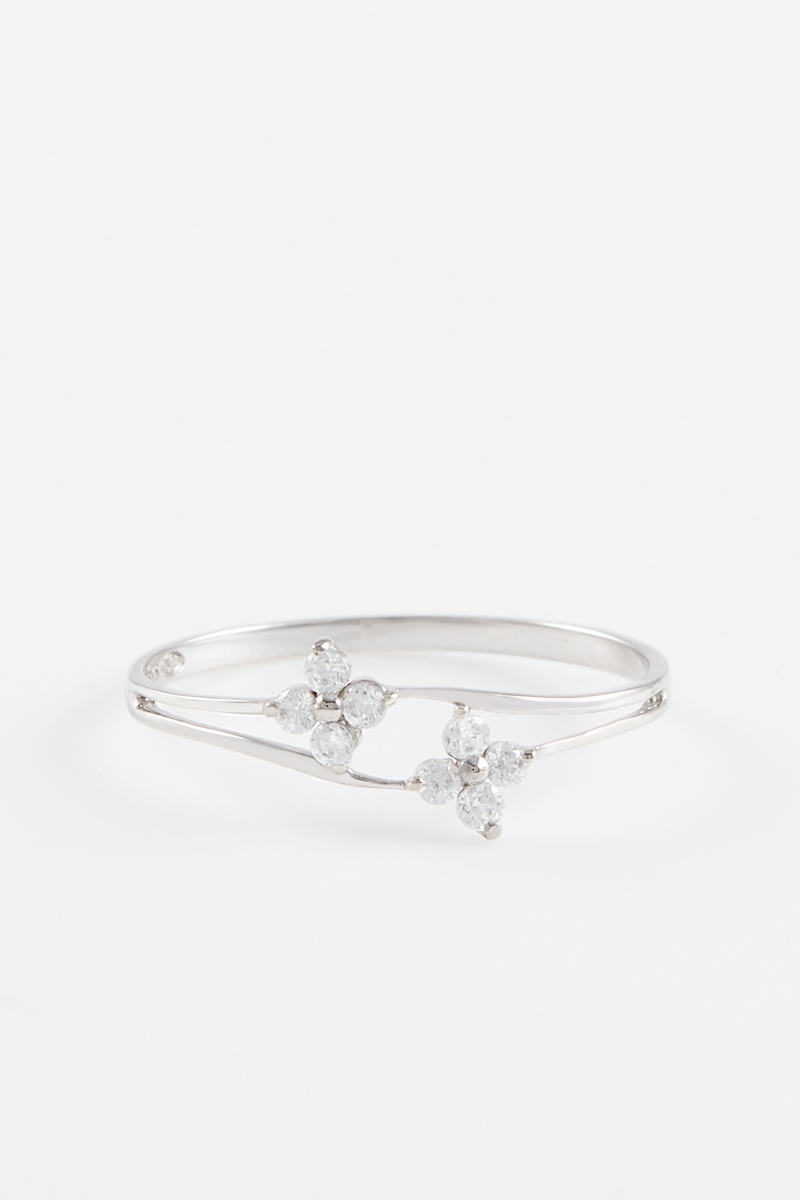 Bague Rencontre Florale Or blanc