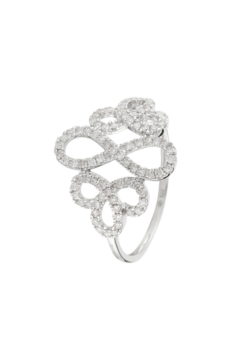 Bague Ngor Or blanc et diamants
