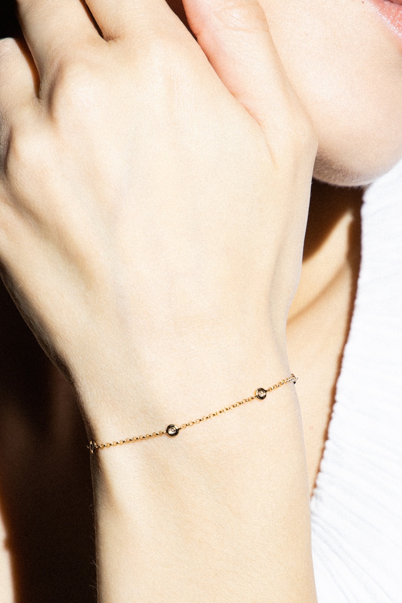 Bracelet Sunshine Or jaune et diamants