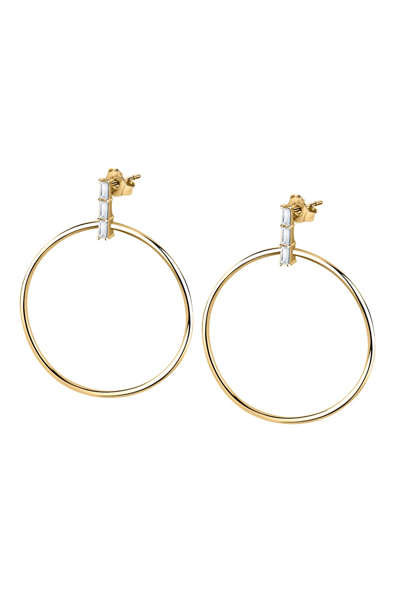 Boucles d'oreilles Essential Argent et zircons