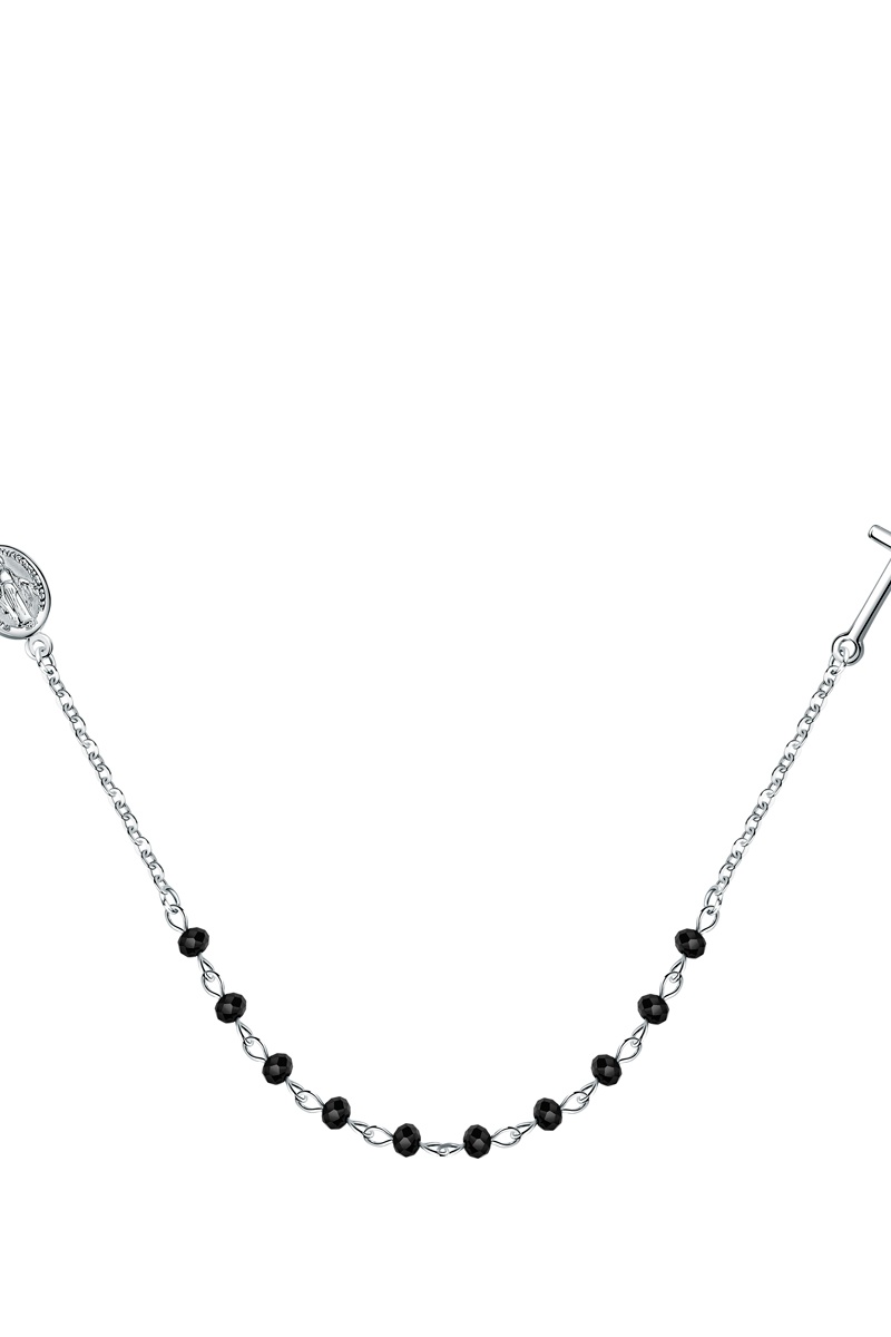 Collier 3 chic Argenté et noir