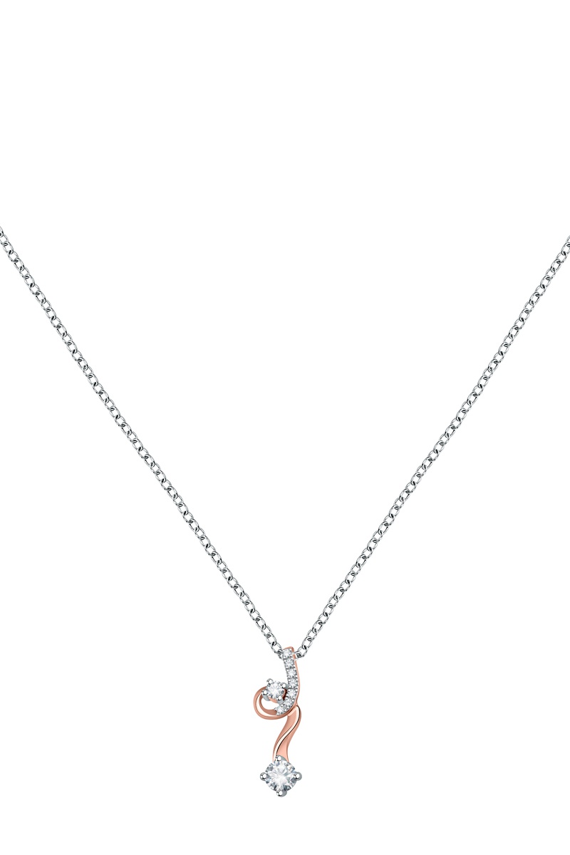 Collier Rosaline Argent et zircons