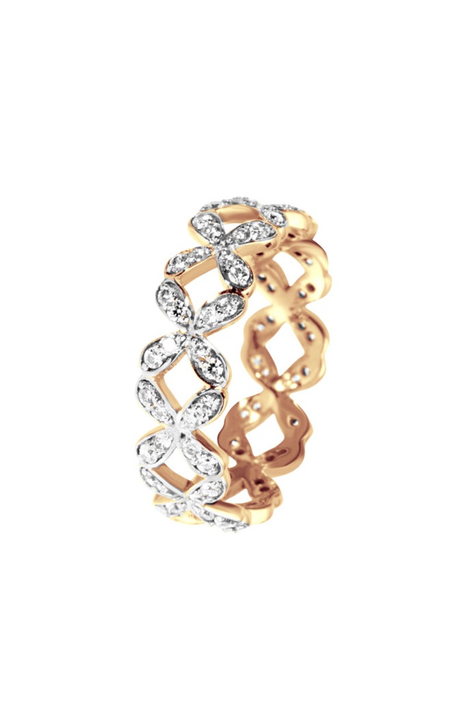 Bague Argent plaqué or jaune