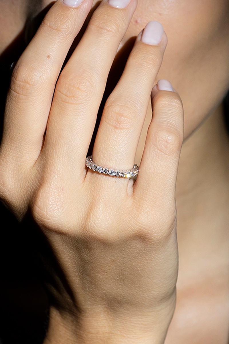 Alliance Mon tour complet Or jaune et diamants