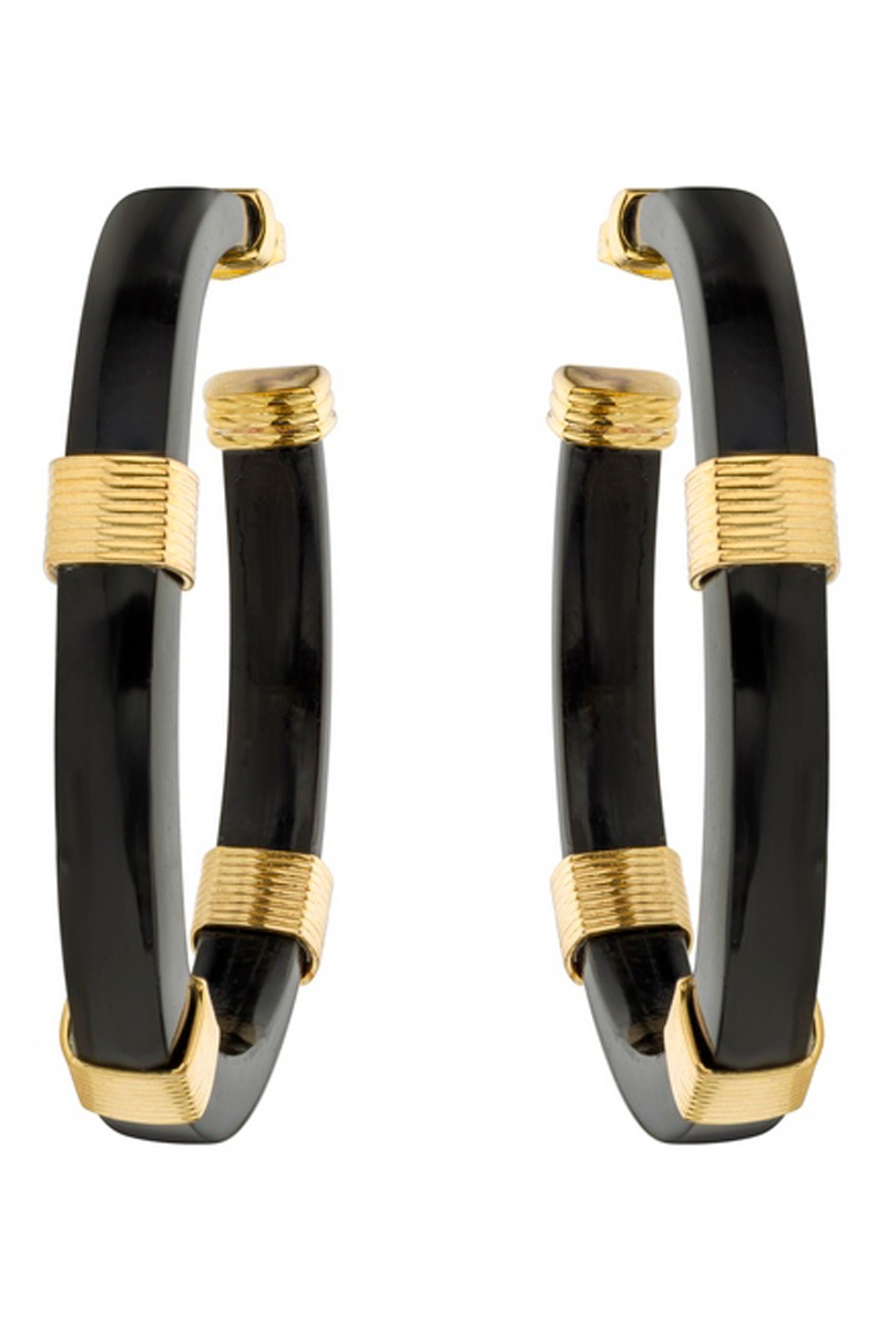 Créoles dorées à l'or fin jaune