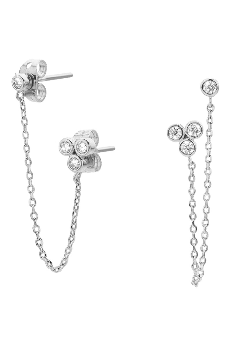 Boucles d'oreilles Taj Mahal Argenté