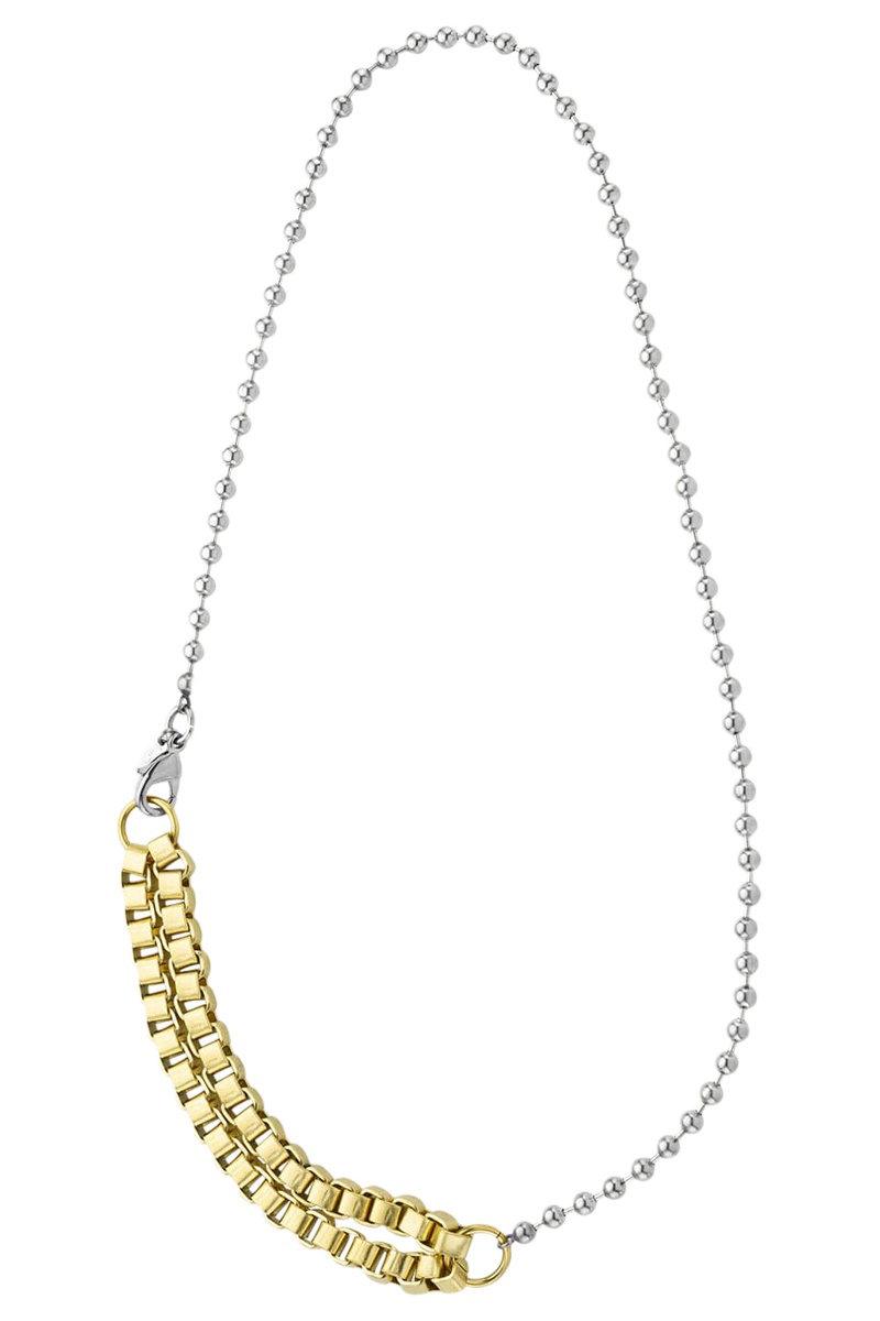 Collier Vegas Doré et argenté