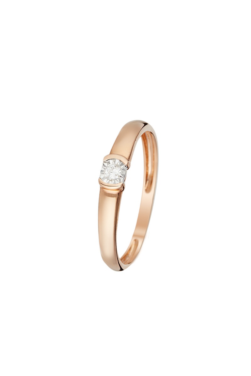 Bague Mirage Or rose et diamant