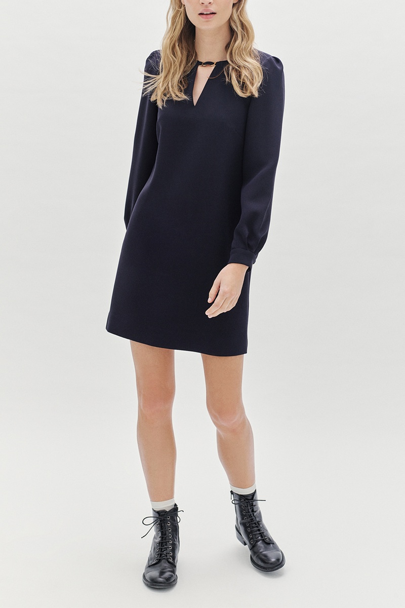 Robe droite Zenda Bleu nuit