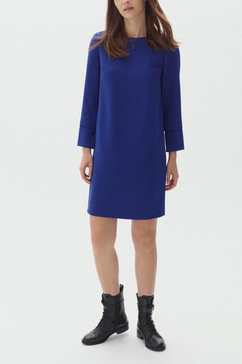 Robe droite Dorine Bleu roi