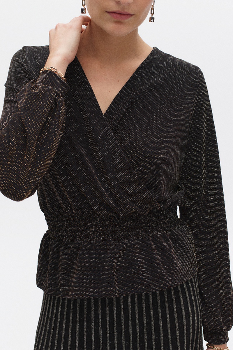 Blouse Isabella Noir et doré