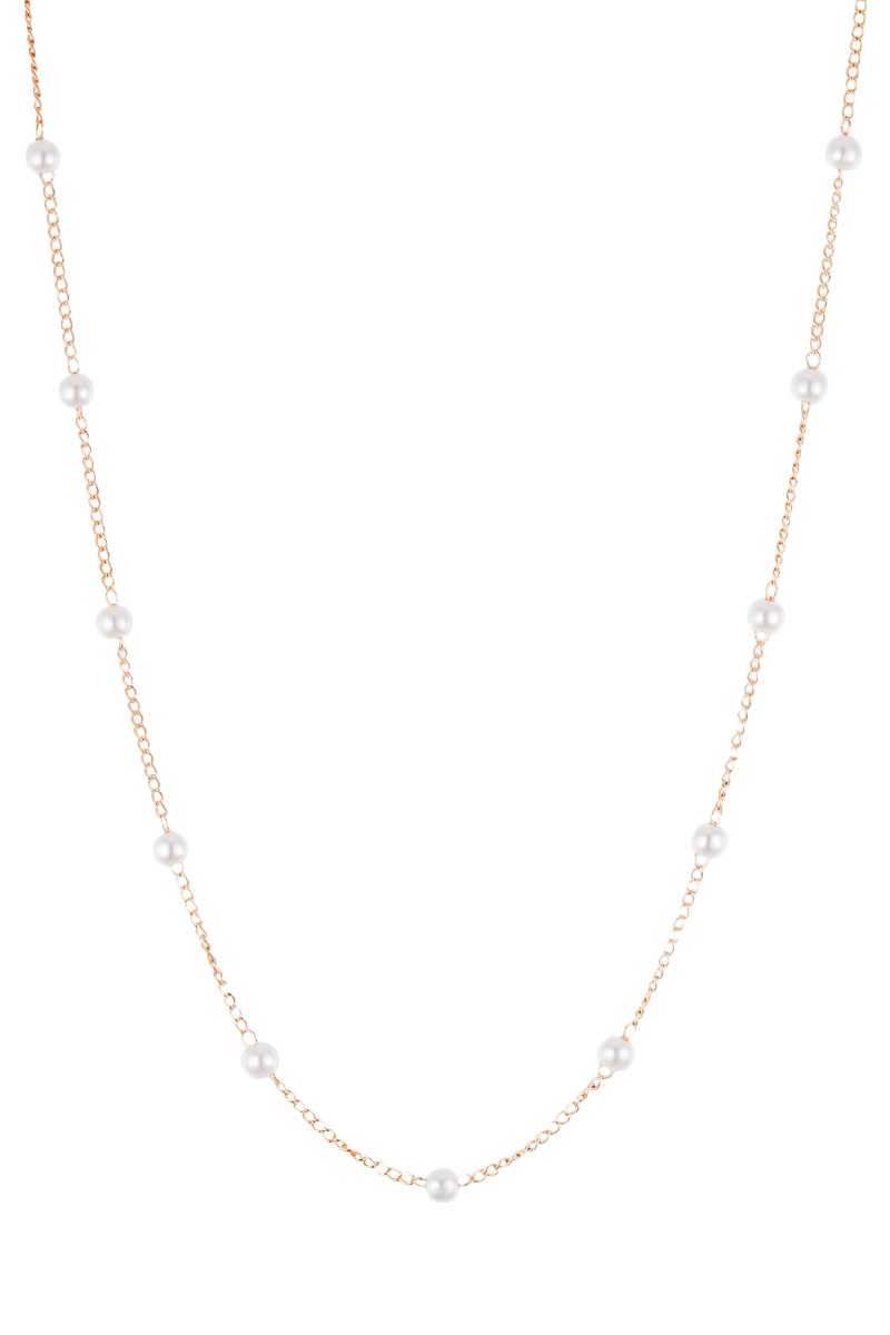 Collier Doré et blanc