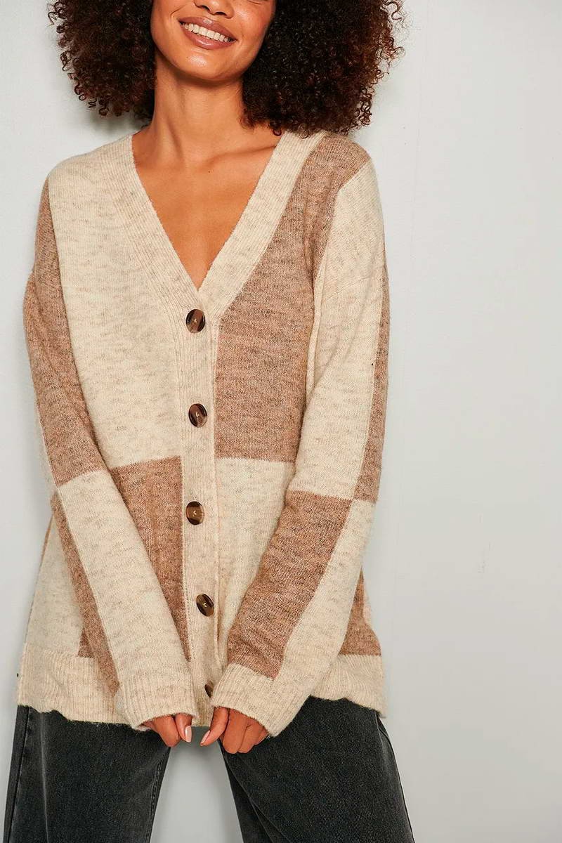 Gilet Beige et camel