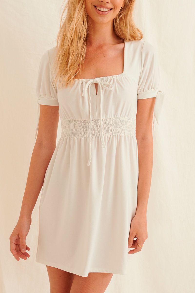 Robe patineuse Blanc