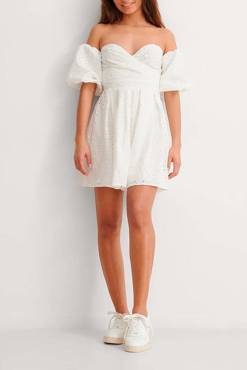 Robe patineuse Blanc