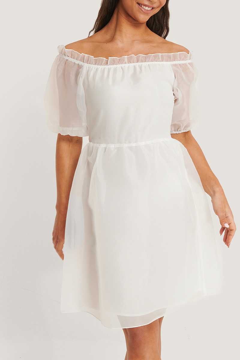 Robe patineuse Blanc