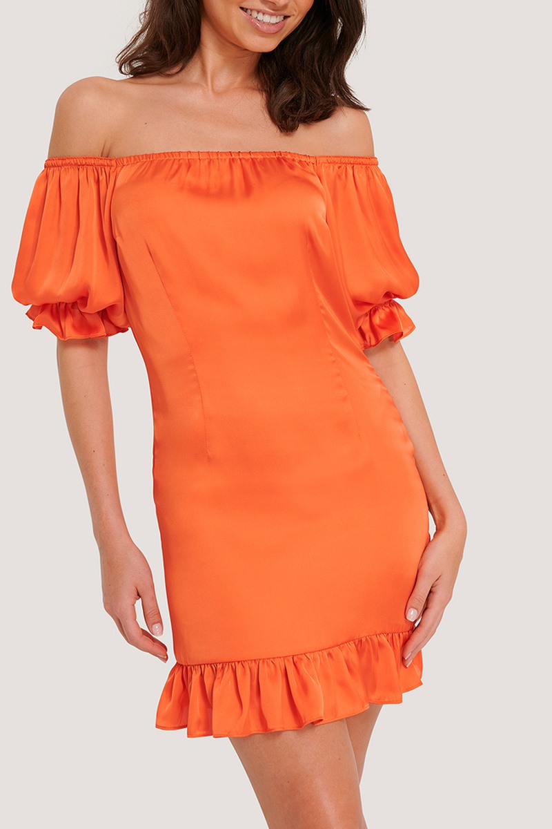 Robe fourreau Orange