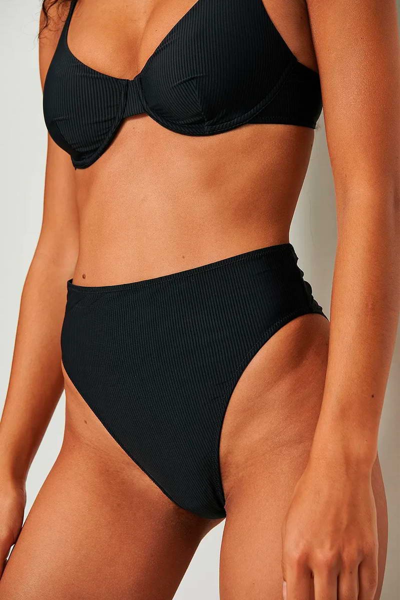Culotte taille haute Noir