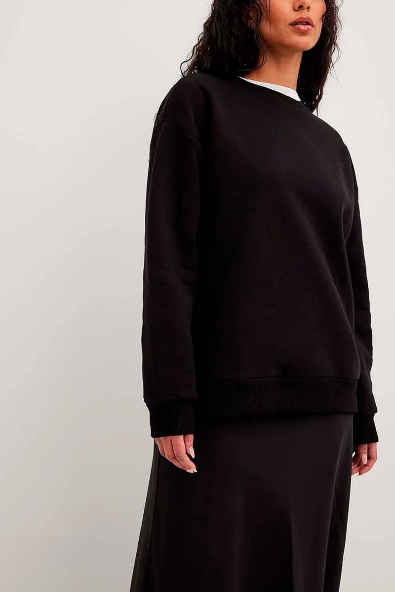 Sweat en coton biologique Noir