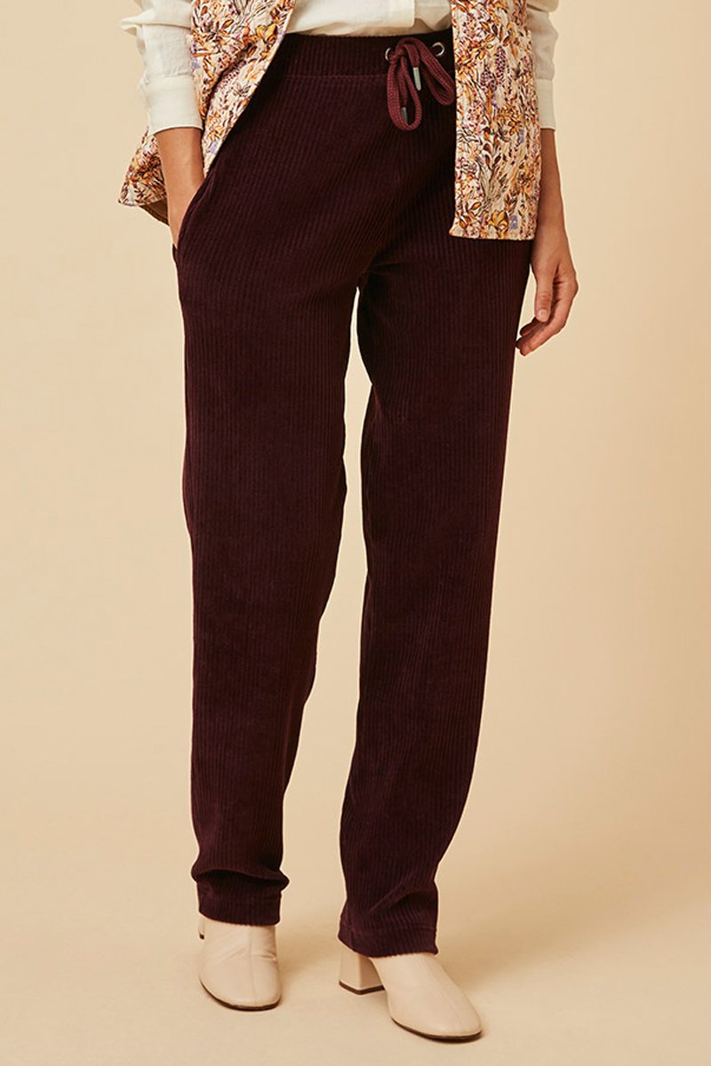 Pantalon en velours Victor - Bordeaux