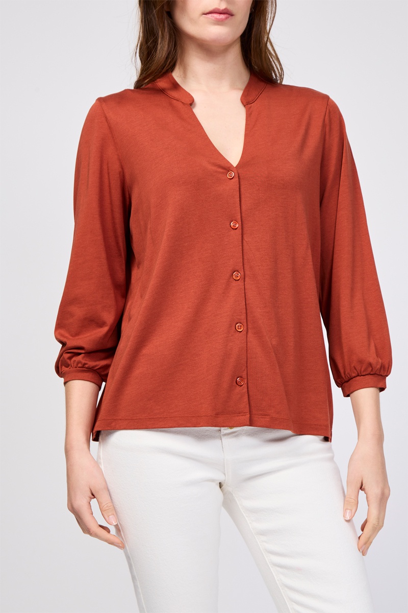 Chemisier Valerie - Rouge brique