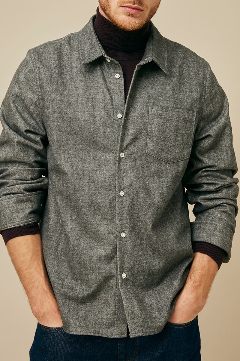 Surchemise Lenna - Anthracite chiné