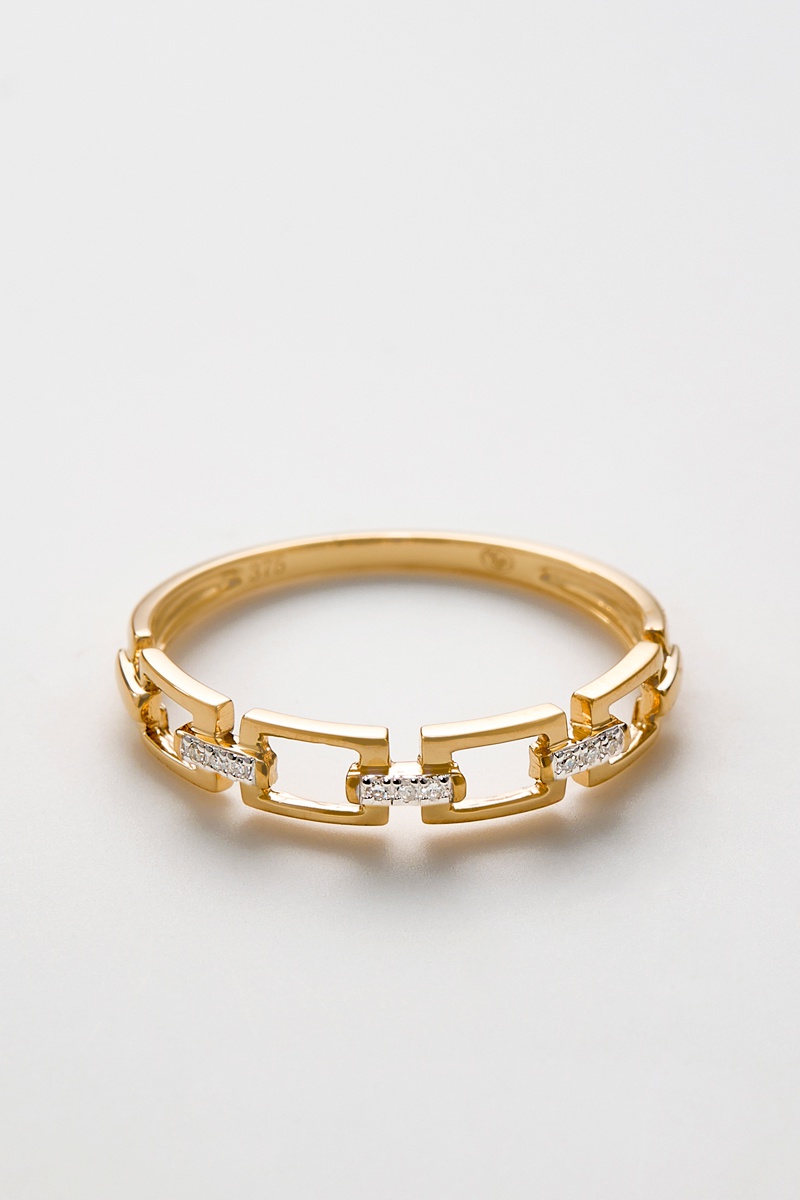 Bague Or jaune et diamants