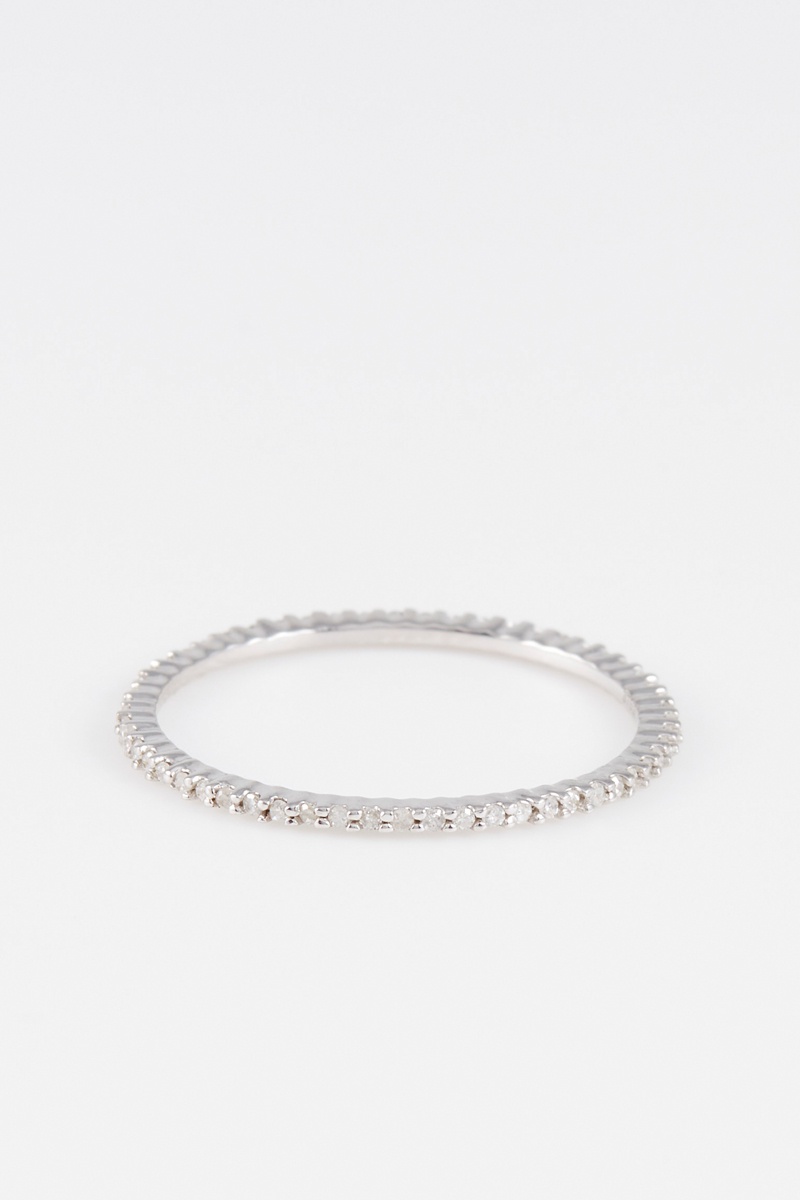 Alliance Or blanc et diamants