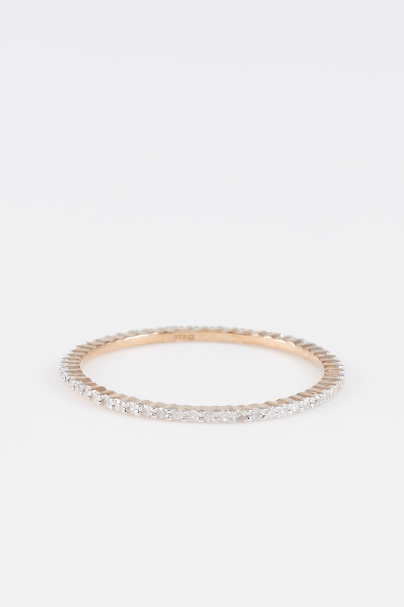 Alliance Or jaune et diamants