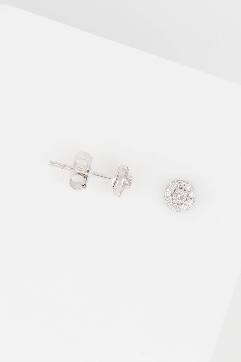 Puces Or blanc et diamants