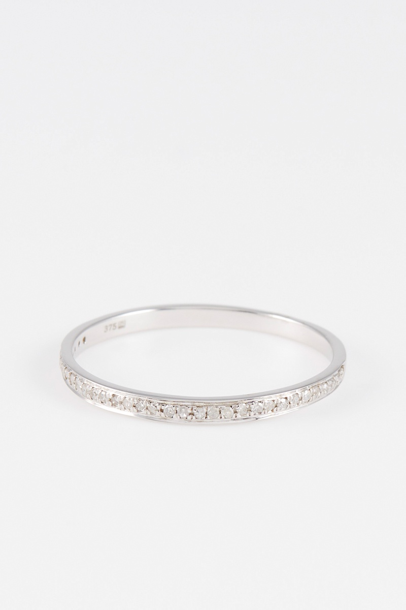 Alliance Or blanc et diamants