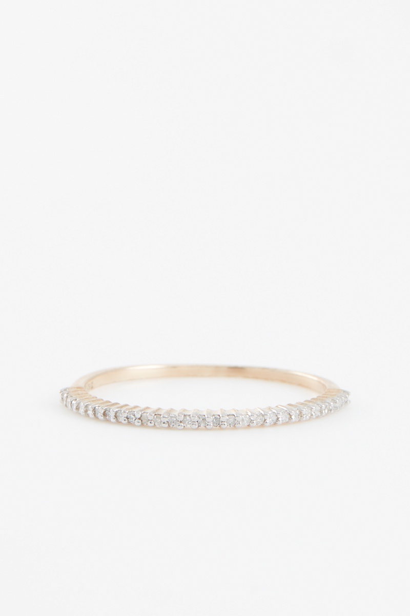 Alliance Or jaune et diamants