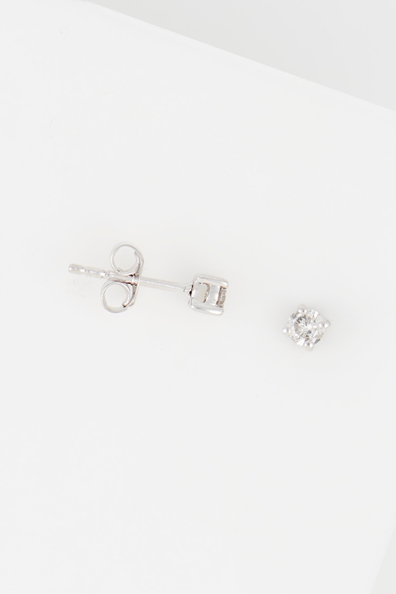 Puces Or blanc et diamants