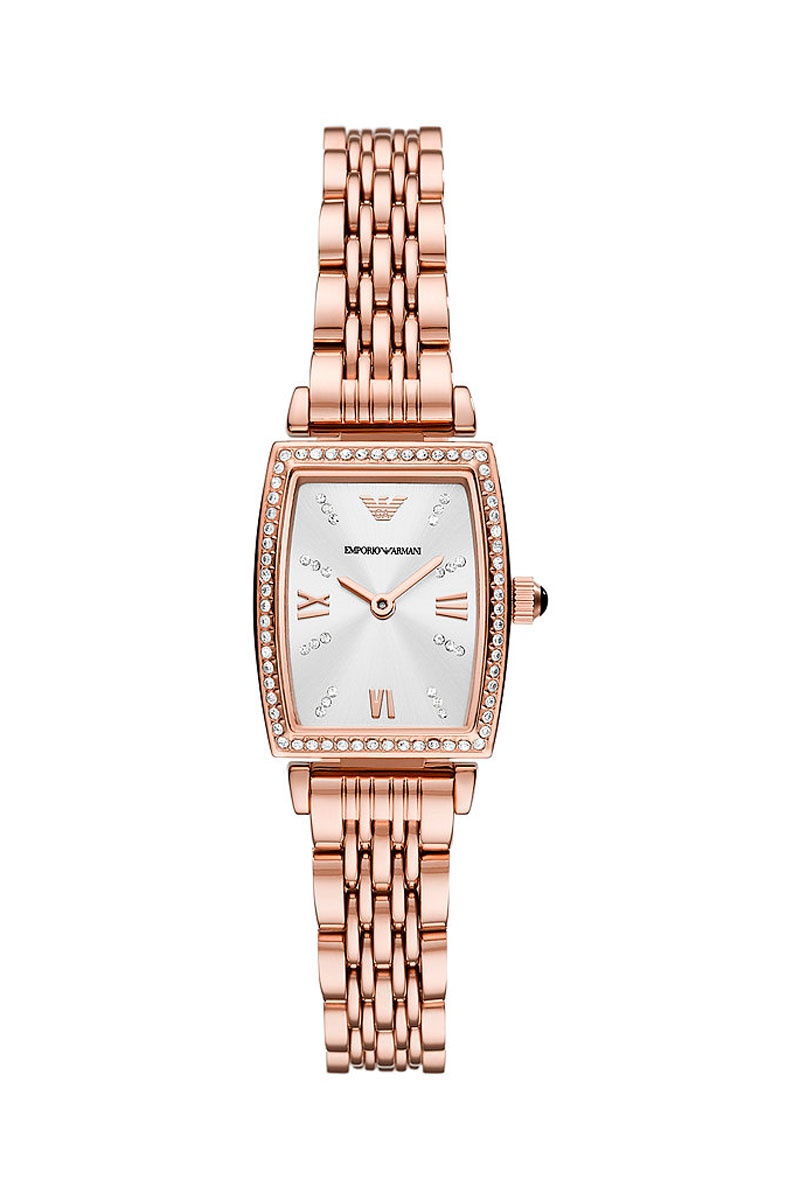 Montre à quartz en acier - Doré rose