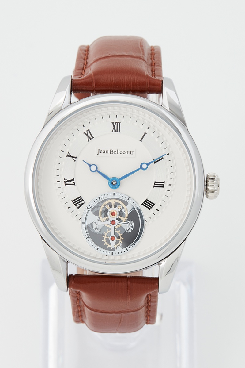 Montre à quartz en polyuréthane Marron et argenté - Jean Bellecour