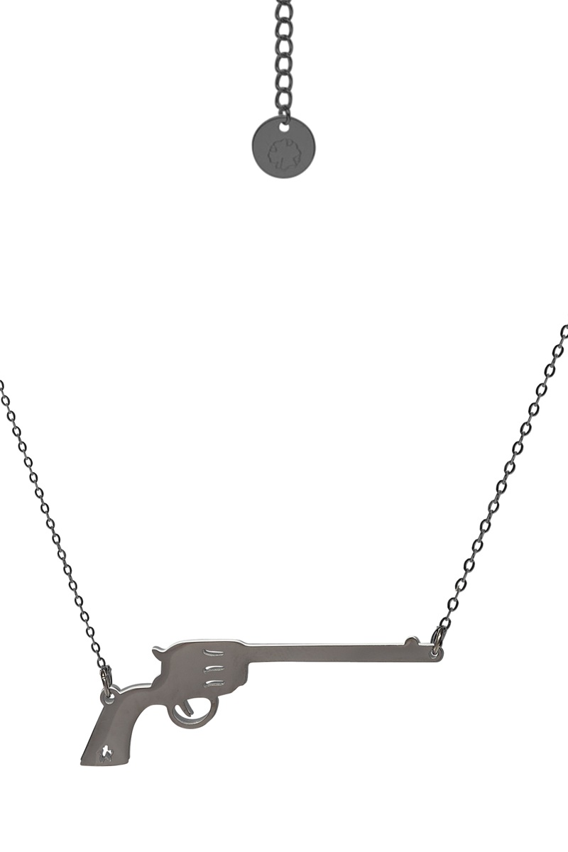 Collier Gris métallisé - Charlotte Raphaeilli