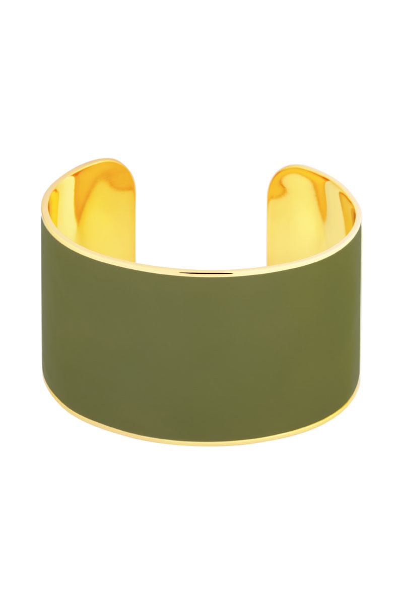 Manchette dorée à l'or fin jaune Odissi