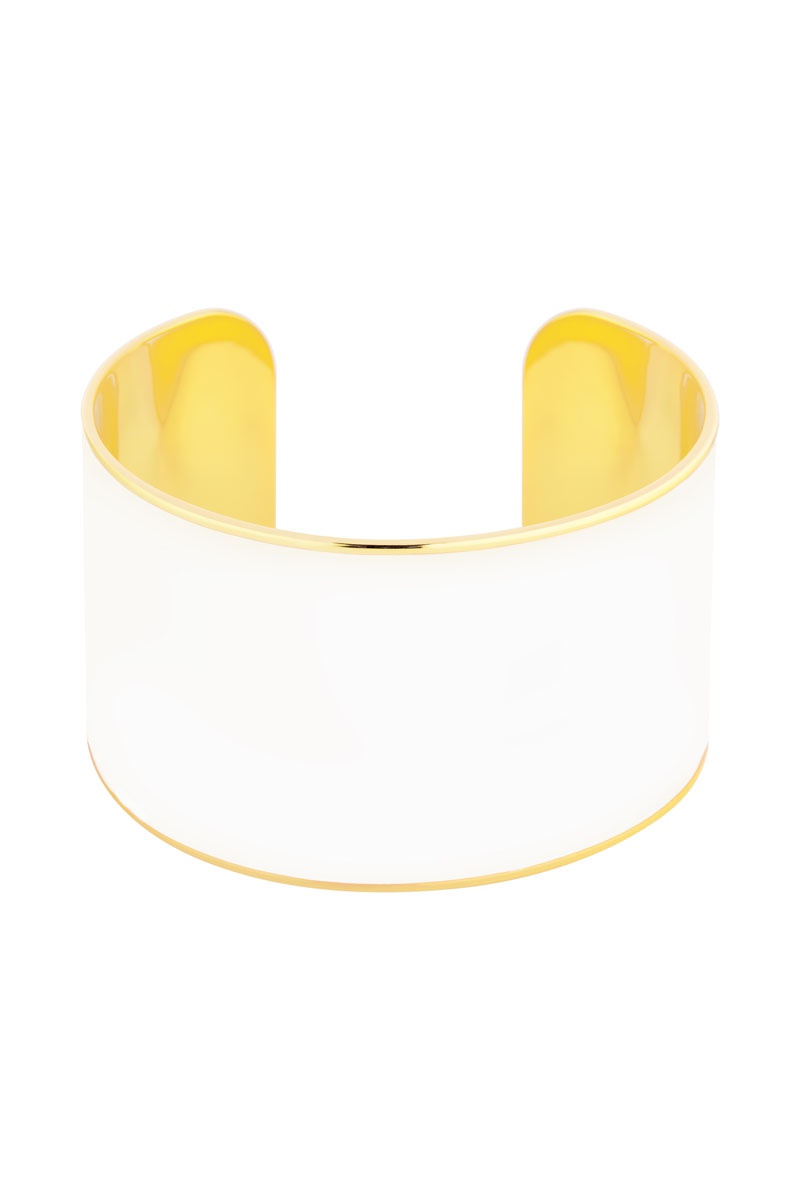 Manchette dorée à l'or fin jaune Odissi