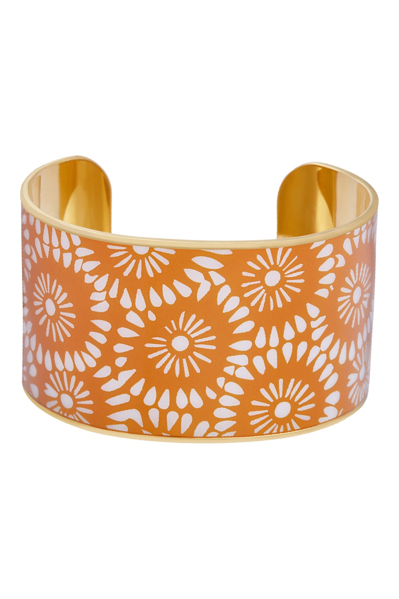 Manchette dorée à l'or fin jaune Luyia