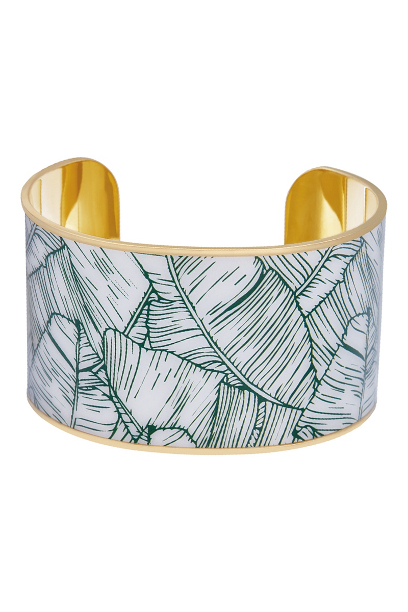 Manchette dorée à l'or fin jaune Luyia