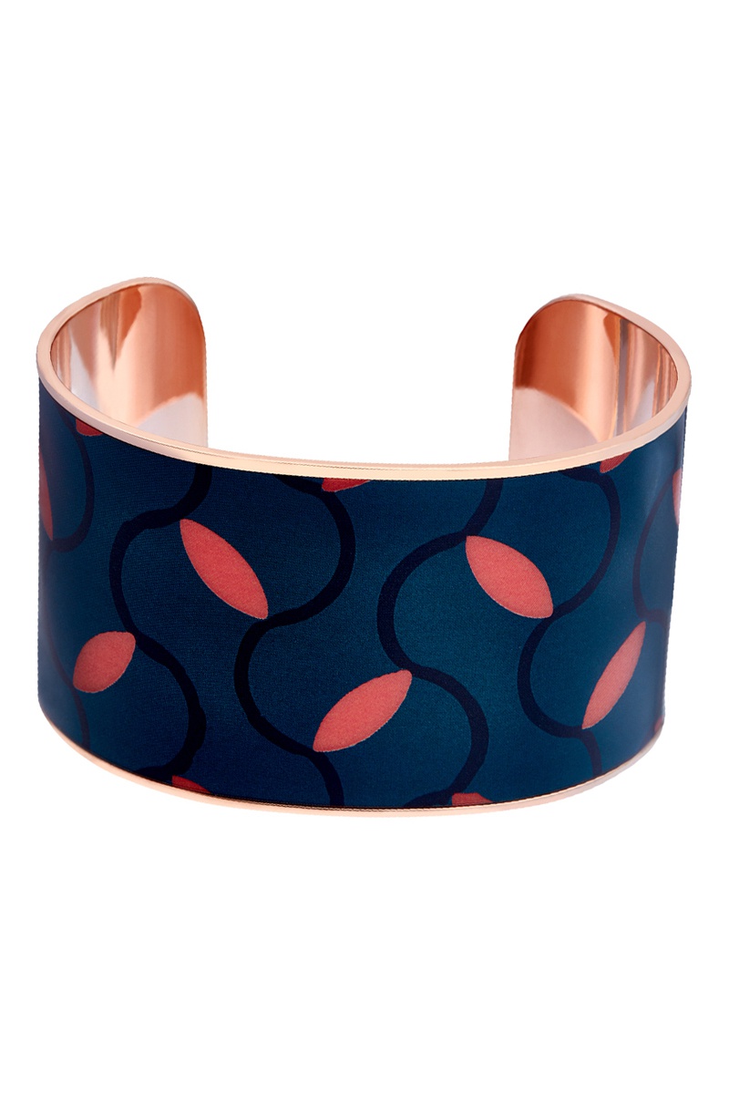 Manchette dorée à l'or fin rose Luyia