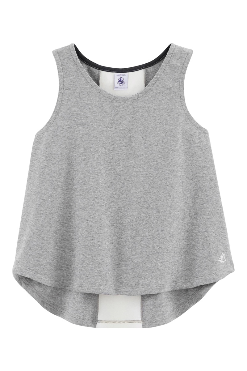 Débardeur Gris clair chiné
