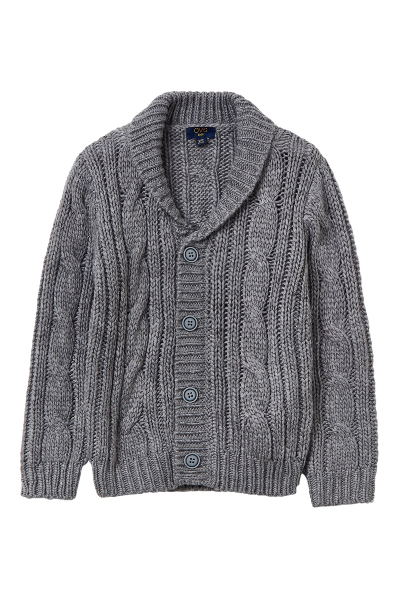 Gilet Gris foncé chiné