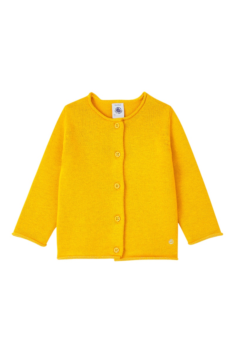 Gilet en laine Moutarde