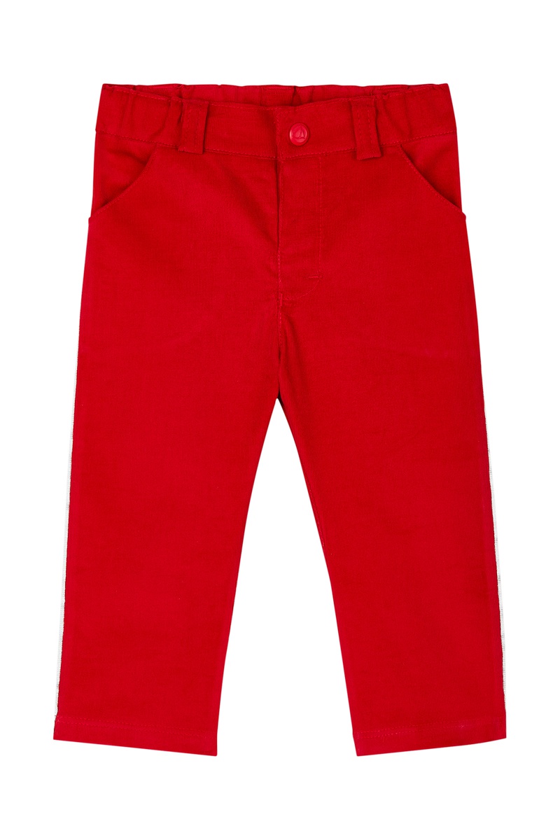 Pantalon en velours Rouge