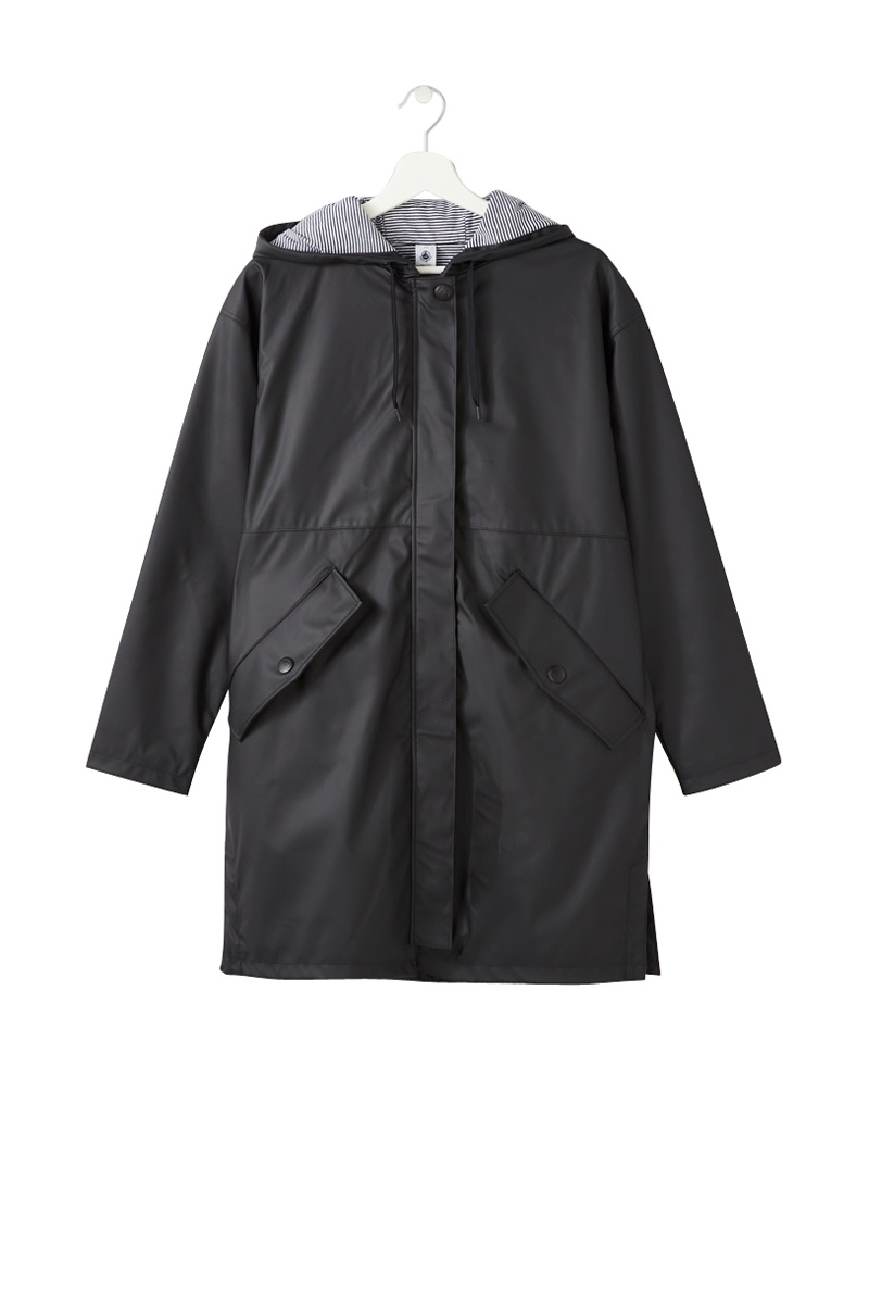 Coupe-vent à capuche Noir