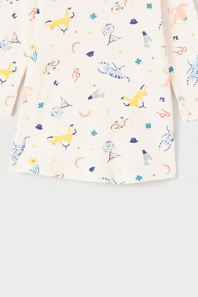 Chemise de nuit Rose et orange