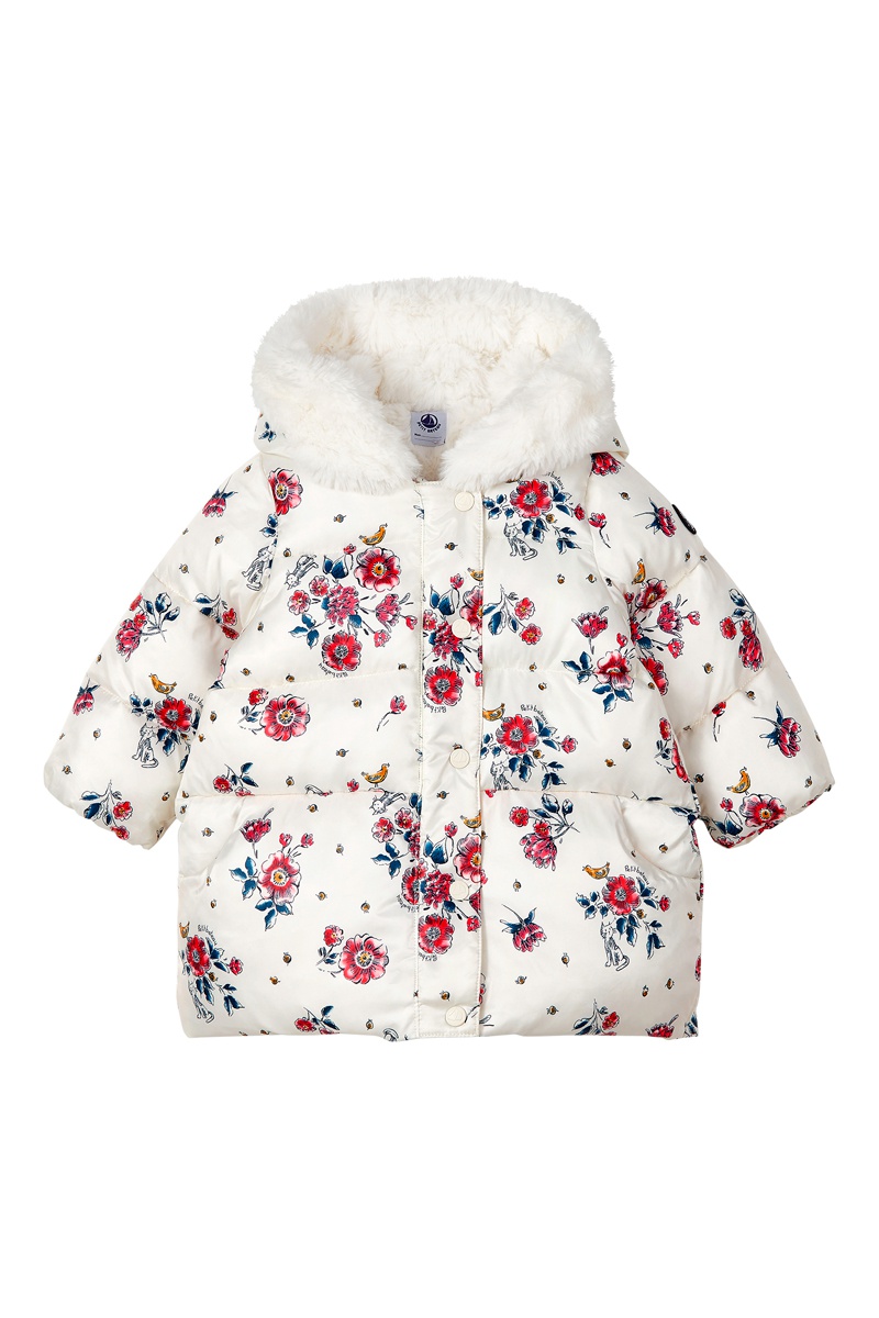 Doudoune à capuche Blanc